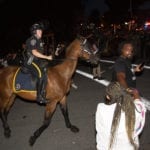 Police clash with Black Lives Matter protesters in Saratoga
